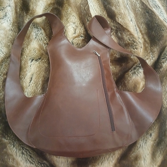 Rugged Vintage Leather Backpack - Oil-WaxedPU, Waterproof Daypack Unisex - Picture 5 of 8